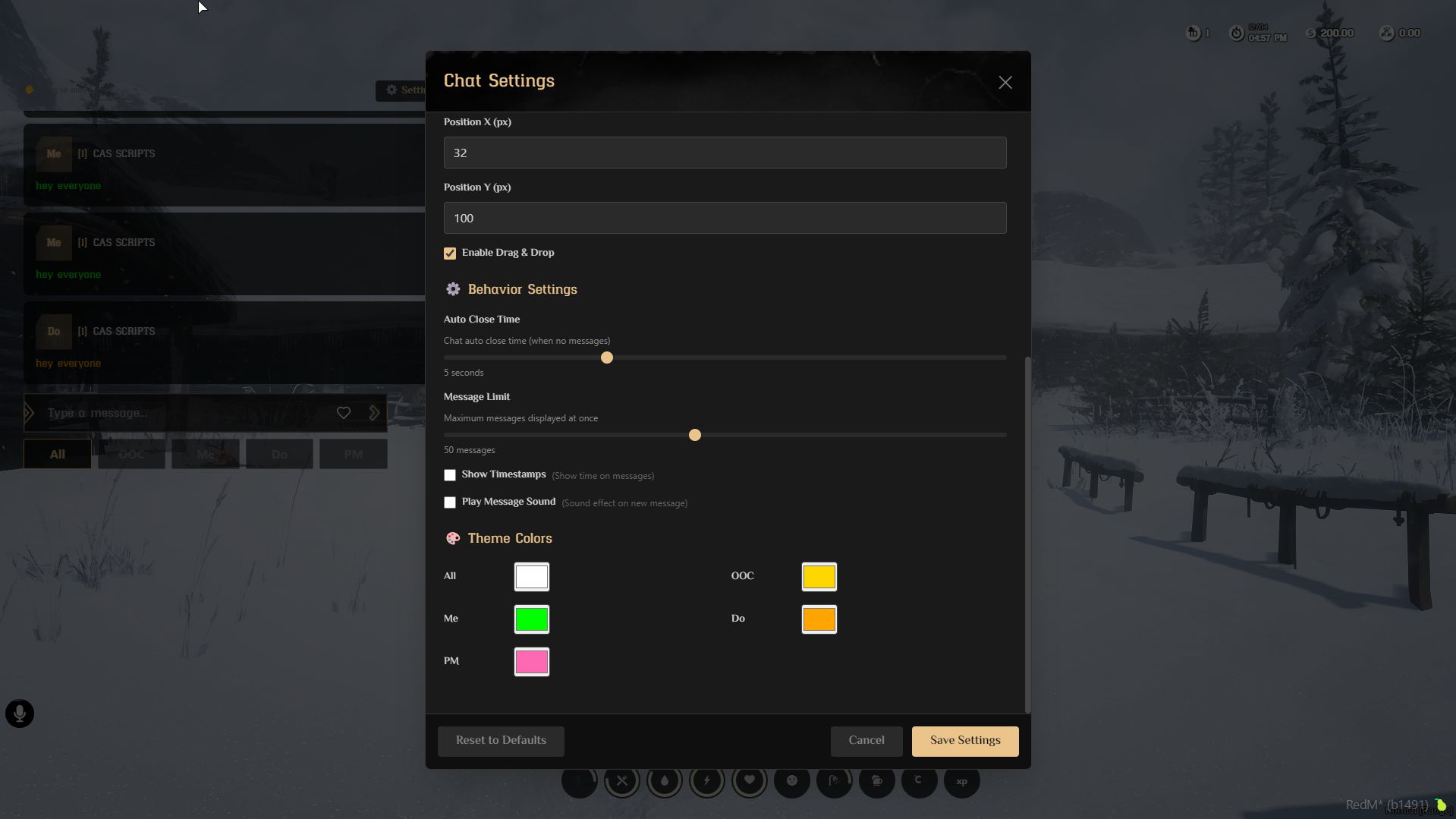 Advanced Chat | Escrow - CAS Scripts
