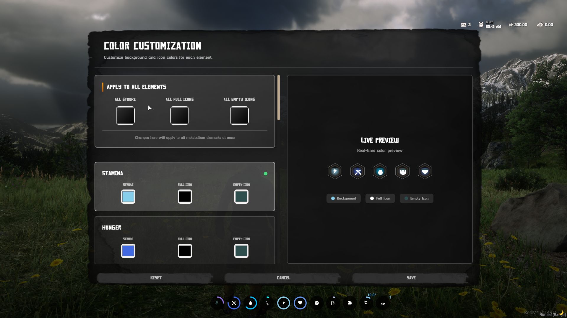 Hud & Metabolism | Open Source - CAS Scripts