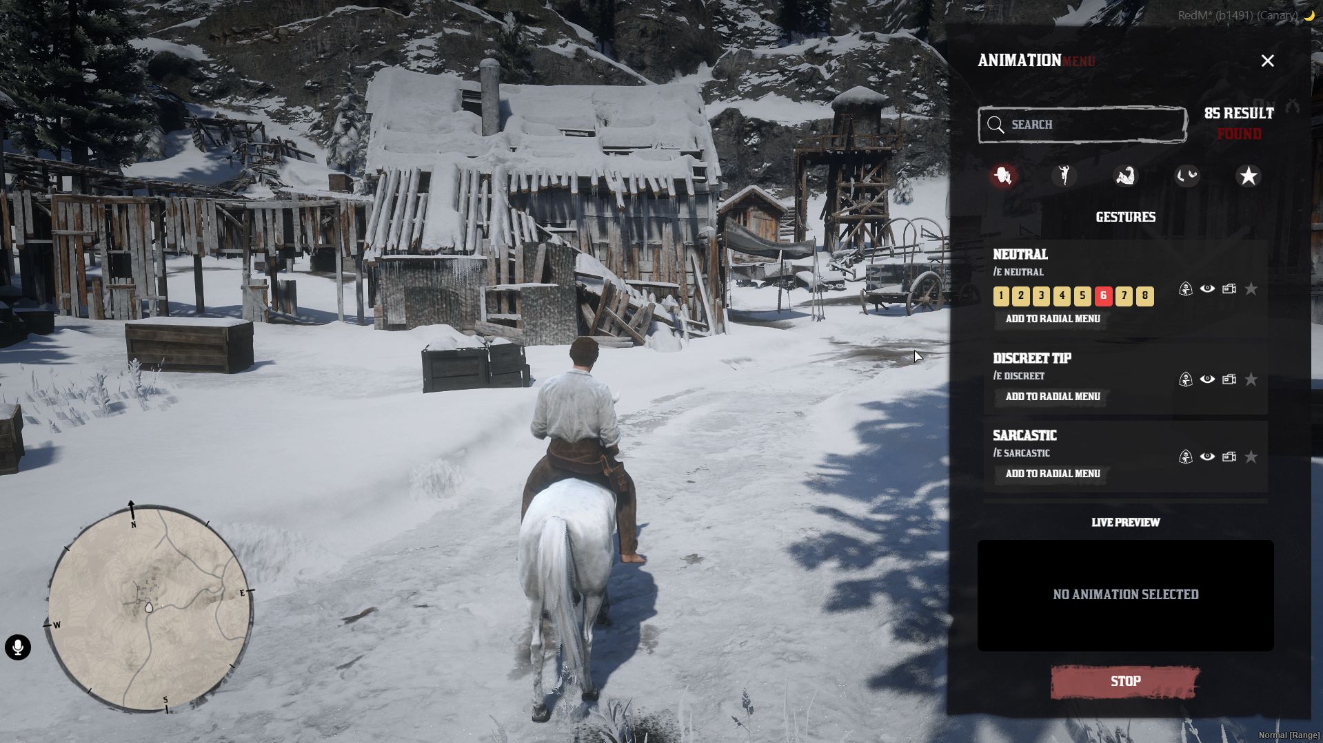 Animation Menu | Live Preview | Escrow - CAS Scripts
