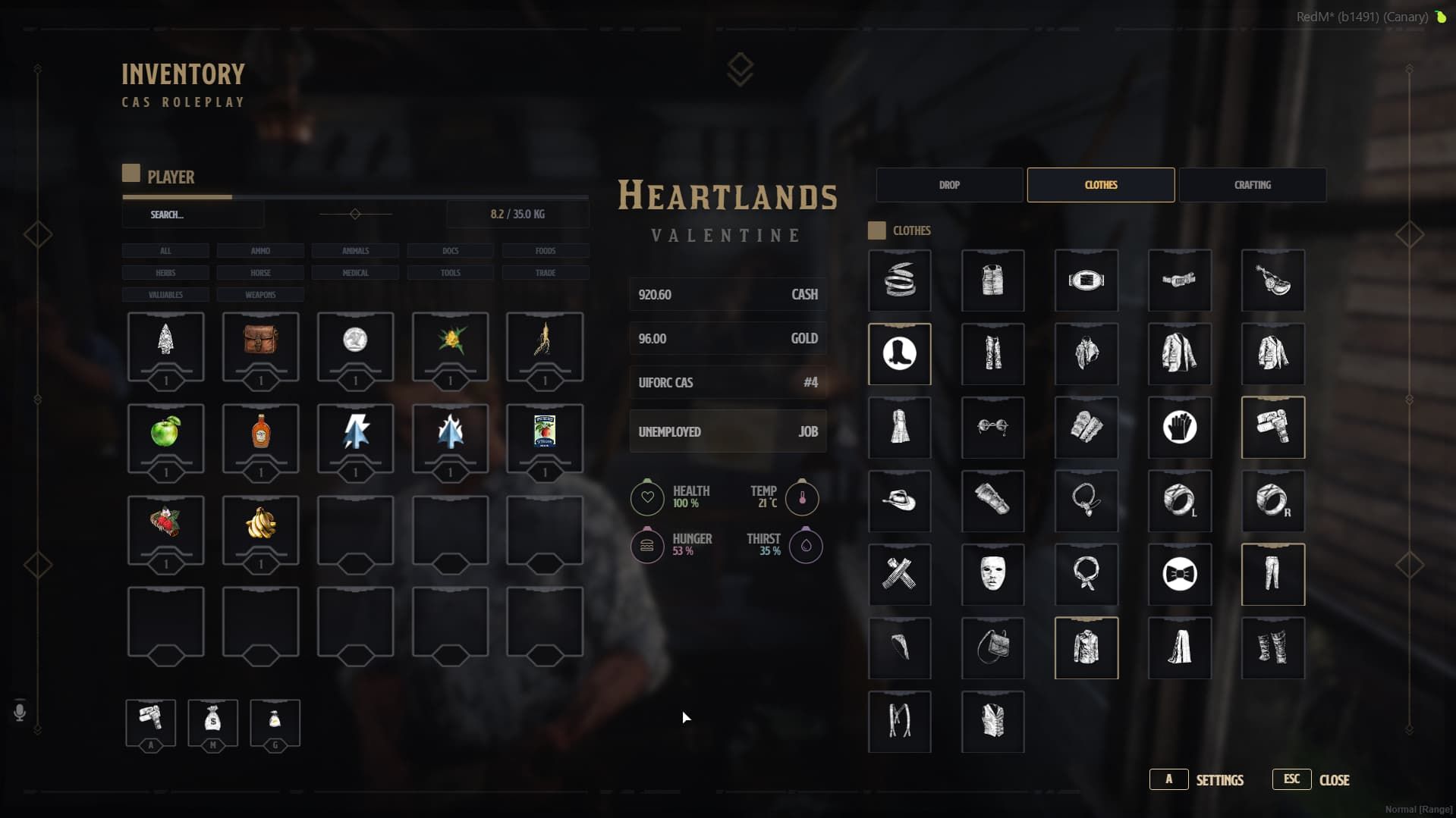 CAS Inventory | Vorp Version | Open Source - CAS Scripts
