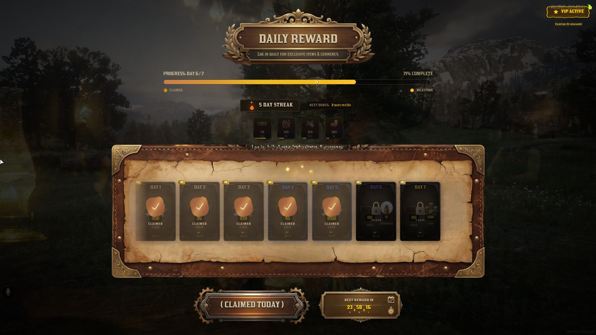 Daily Rewards | Escrow - CAS Scripts