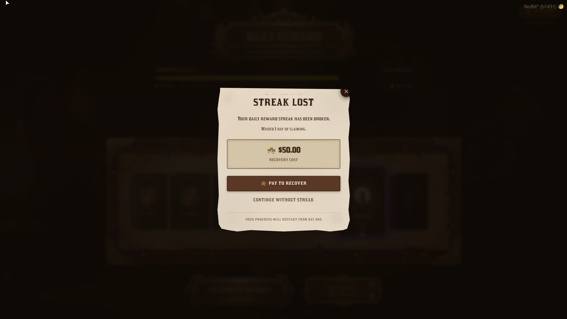 Daily Rewards | Escrow - CAS Scripts